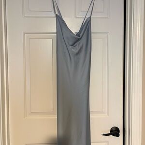 Show Me Your MuMu Light Gray Maxi Dress